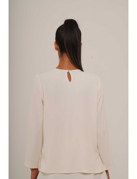 BUTTONED COLLAR BLOUSE